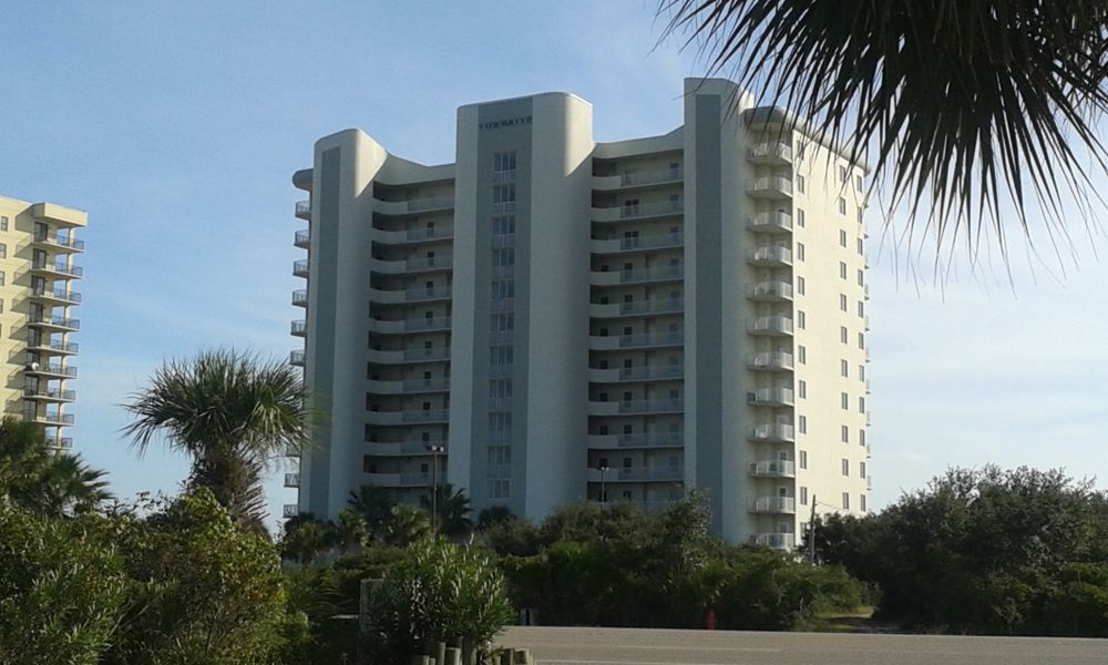 Gulf-front condominium tower in Orange Beach, Alabama